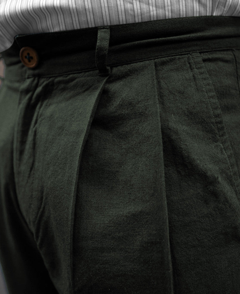 Green Linen Pant