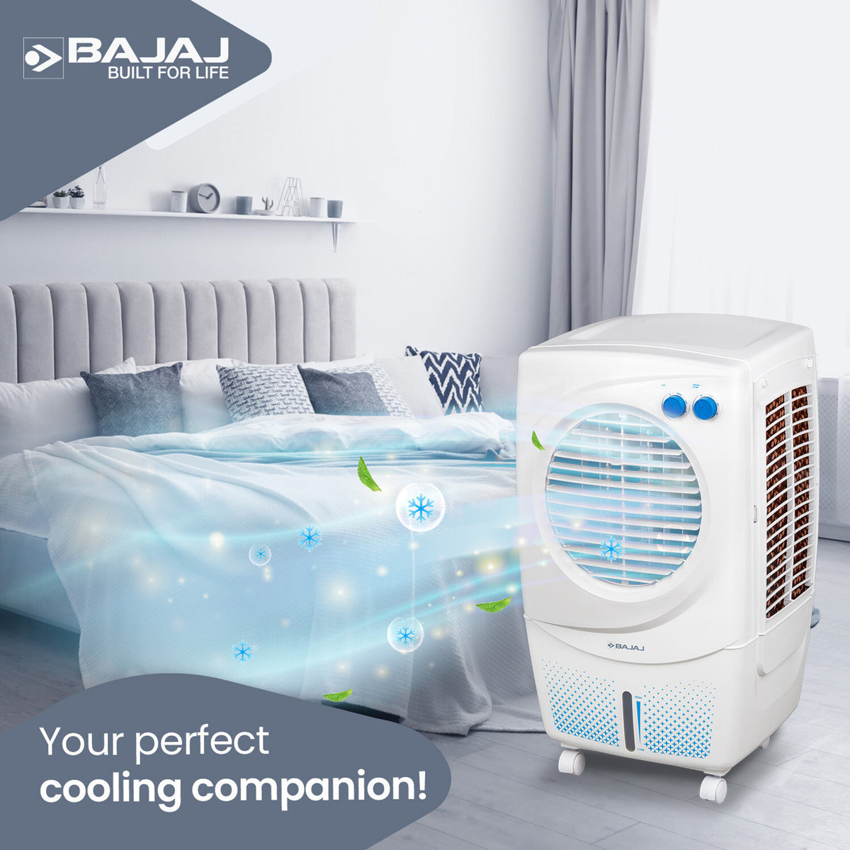BAJAJ 36 L Room/Personal Air Cooler (White, PX97 TORQUE NEW)