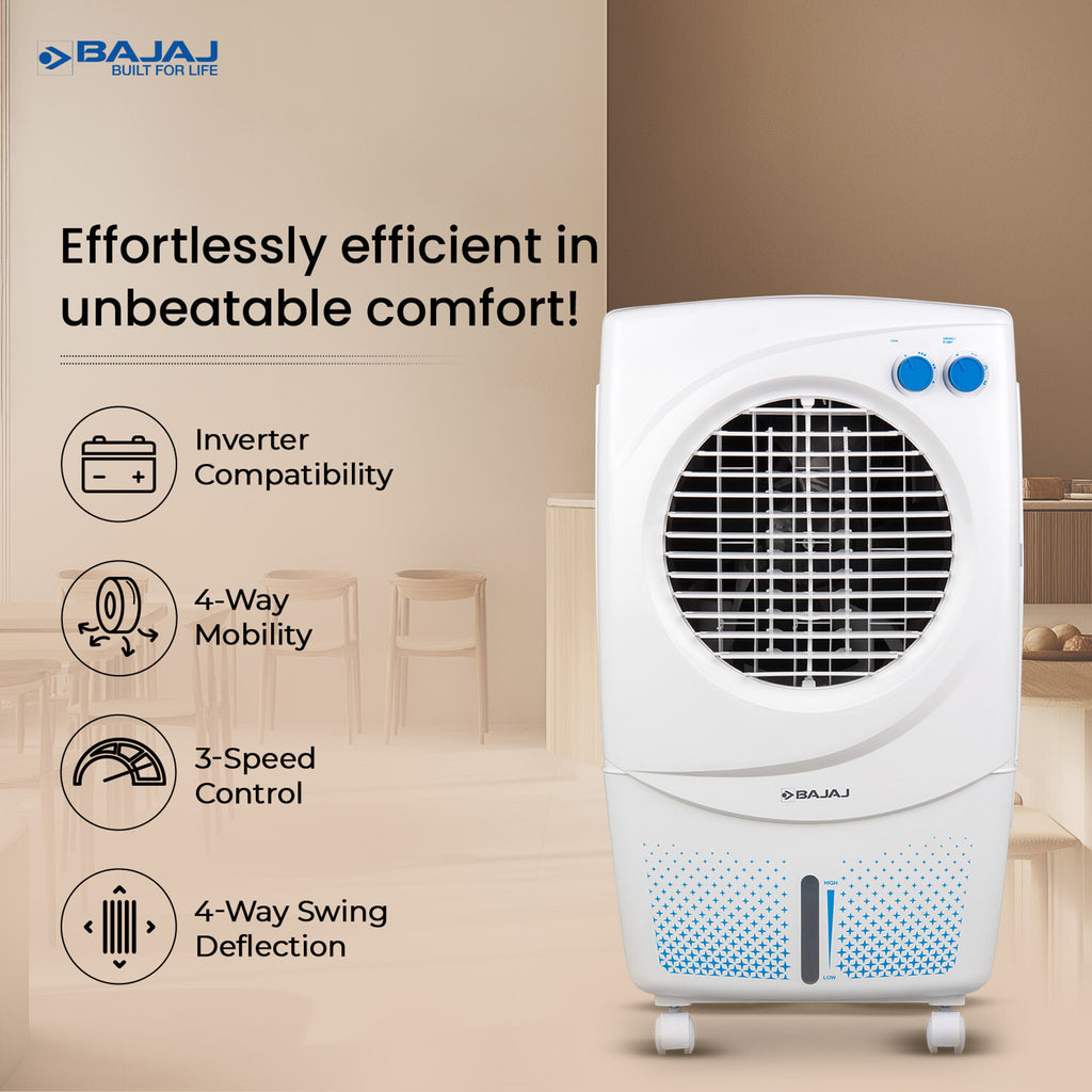 BAJAJ 36 L Room/Personal Air Cooler (White, PX97 TORQUE NEW)