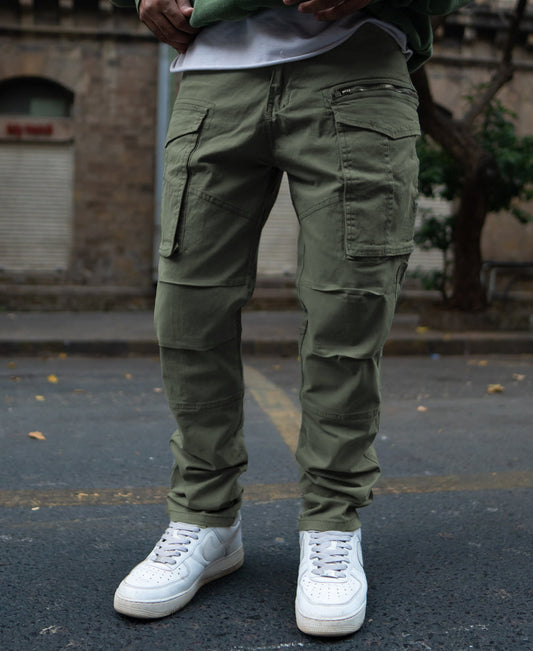 Olive Regular Fit Cargo Pant