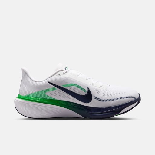Men's White & Green Speed Performance Running Shoes