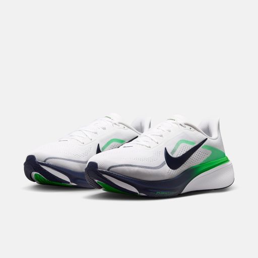Men's White & Green Speed Performance Running Shoes