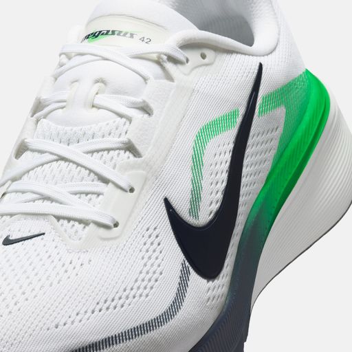 Men's White & Green Speed Performance Running Shoes