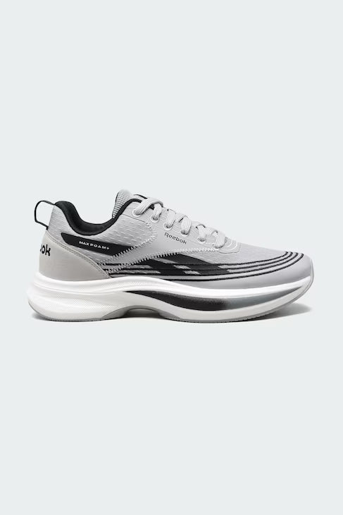 Men's Soft-Cushioned Daily Running Shoes in Light Grey
