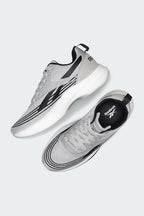Men's Soft-Cushioned Daily Running Shoes in Light Grey