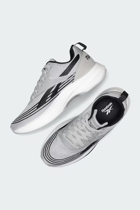 Men's Soft-Cushioned Daily Running Shoes in Light Grey