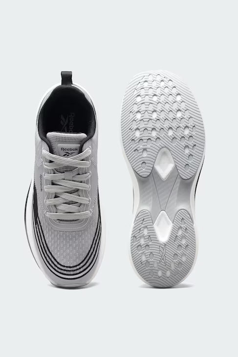 Men's Soft-Cushioned Daily Running Shoes in Light Grey