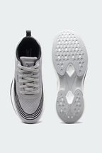 Men's Soft-Cushioned Daily Running Shoes in Light Grey