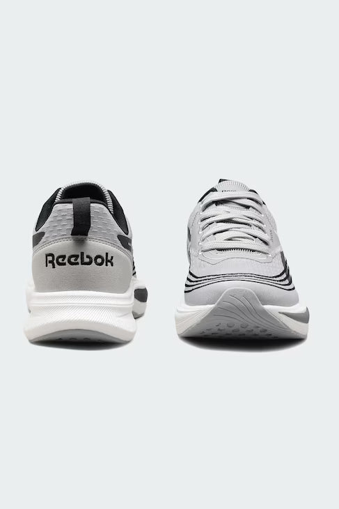 Men's Soft-Cushioned Daily Running Shoes in Light Grey
