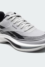 Men's Soft-Cushioned Daily Running Shoes in Light Grey