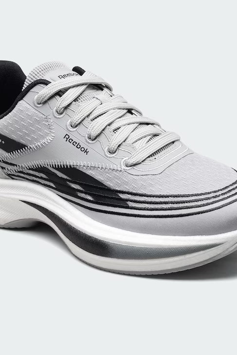 Men's Soft-Cushioned Daily Running Shoes in Light Grey