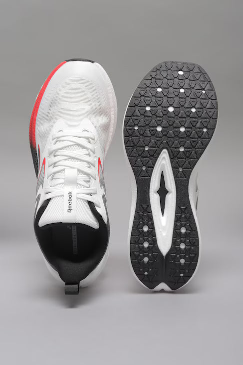Aerodynamic White Performance Walking Shoes for Men