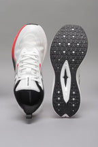 Aerodynamic White Performance Walking Shoes for Men