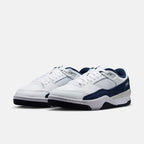 Men's Retro White & Navy Sneakers