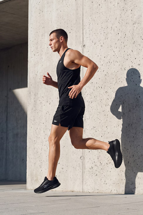 Lightweight Black Athletic Walking & Gym Sneakers