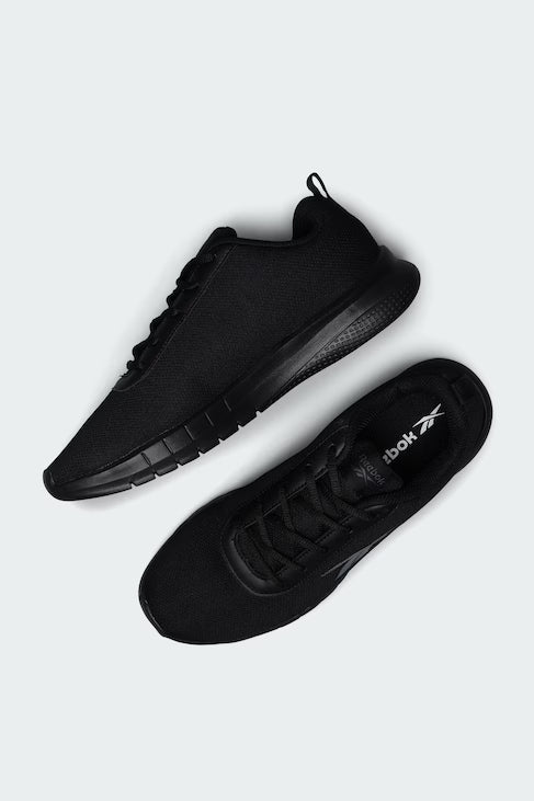 Lightweight Black Athletic Walking & Gym Sneakers