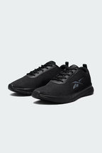Lightweight Black Athletic Walking & Gym Sneakers