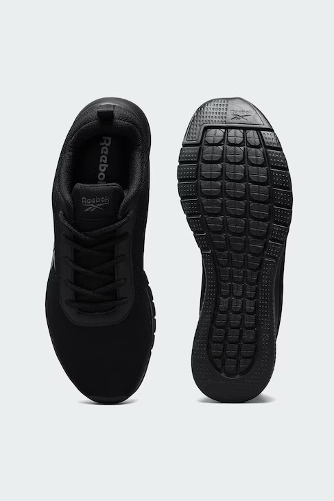 Lightweight Black Athletic Walking & Gym Sneakers