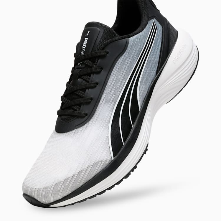 Men's Cushioned Performance Sports Shoes in Grey & Black
