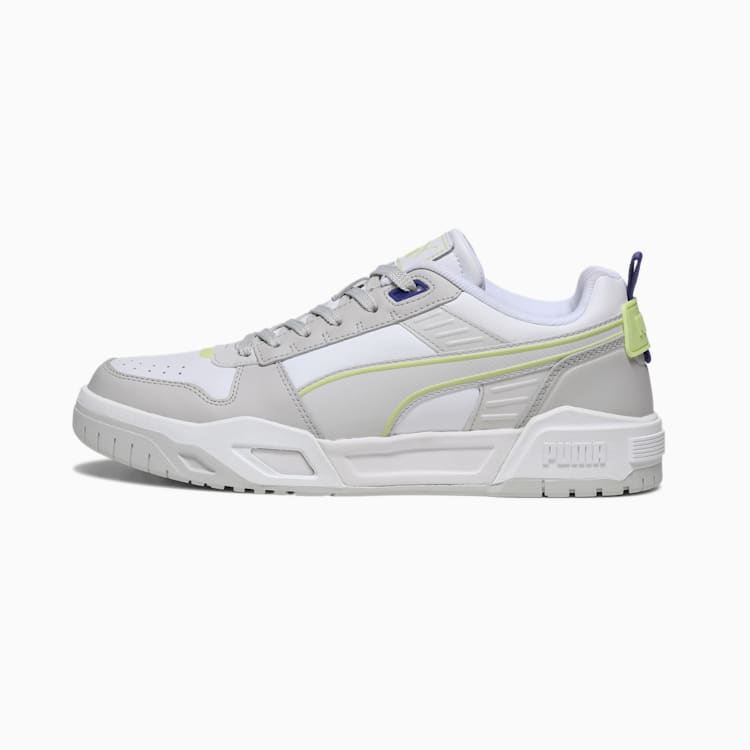 Classic White Synthetic Leather Sneakers for Men