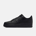 Men's Stealth All-Black Leather Sneakers