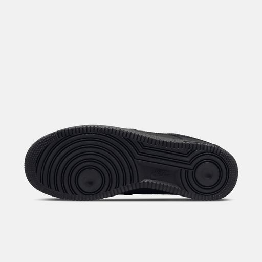 Men's Stealth All-Black Leather Sneakers