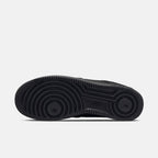 Men's Stealth All-Black Leather Sneakers