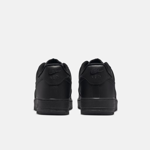 Men's Stealth All-Black Leather Sneakers