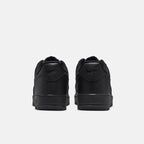Men's Stealth All-Black Leather Sneakers