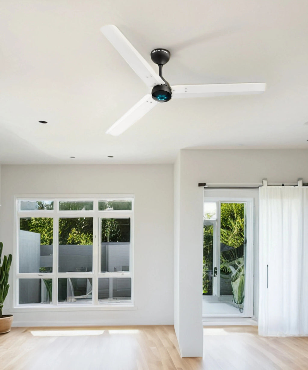 Atomberg Renesa Smart White 1200mm with 3 Year Warranty BLDC Motor with Remote 1200 mm Ceiling Fan (5 Star | White | Pack of 1)