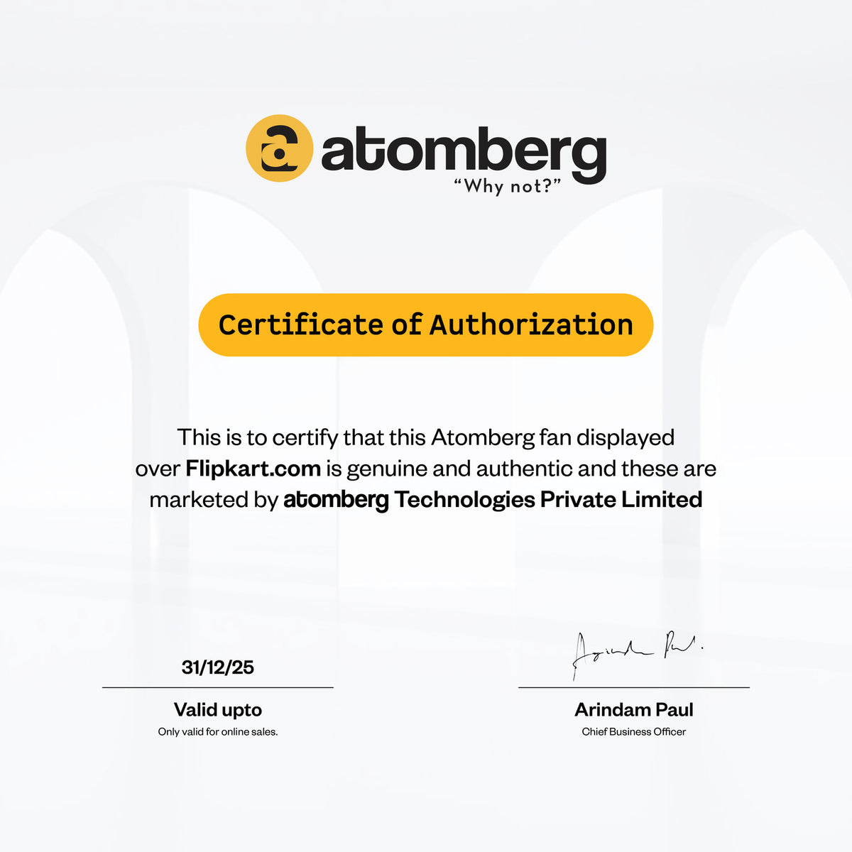 Atomberg Renesa Smart White 1200mm with 3 Year Warranty BLDC Motor with Remote 1200 mm Ceiling Fan (5 Star | White | Pack of 1)