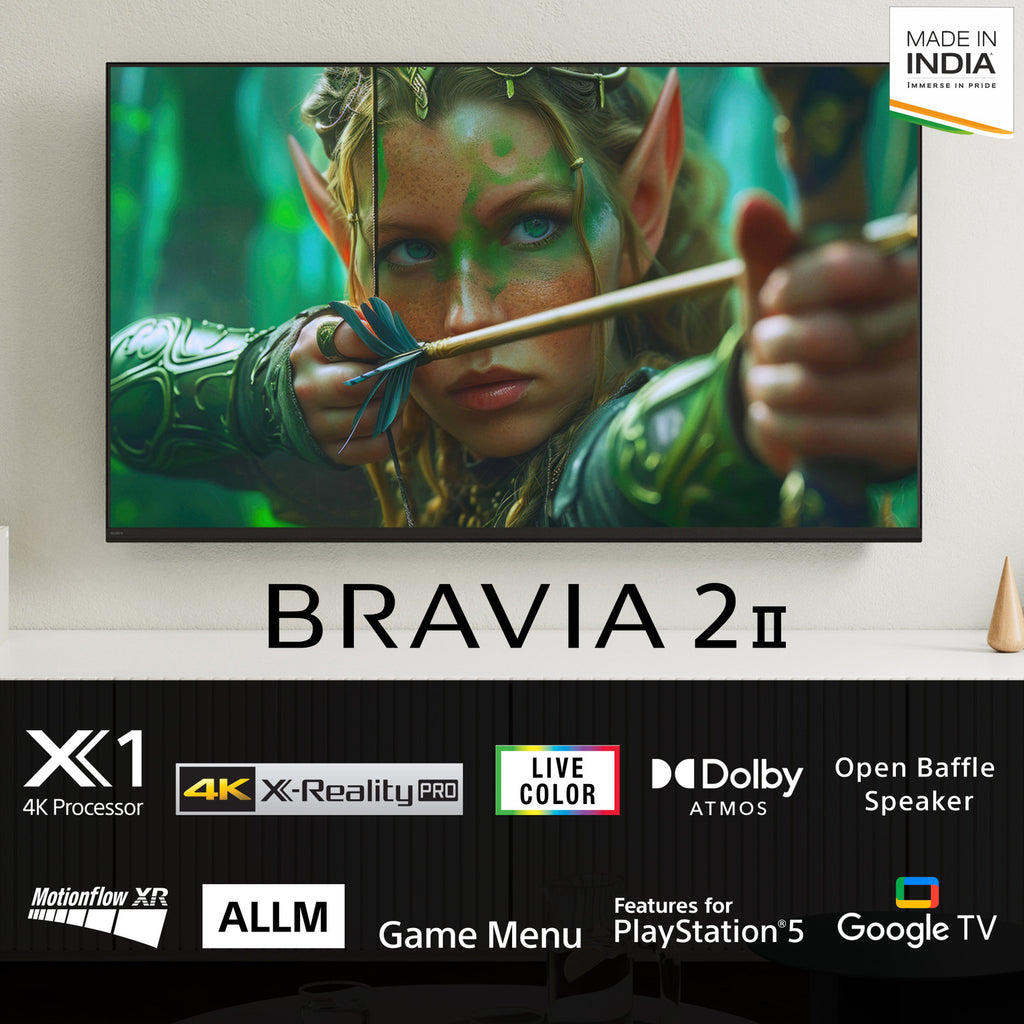 SONY BRAVIA 2 II 108 cm (43 inch) Ultra HD (4K) LED Smart Google TV (K-43S25M2)