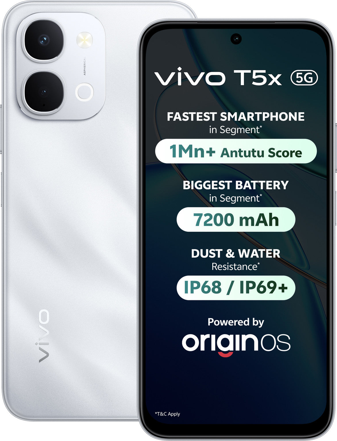 vivo T5x 5G (Star Silver, 128 GB) (6 GB RAM)