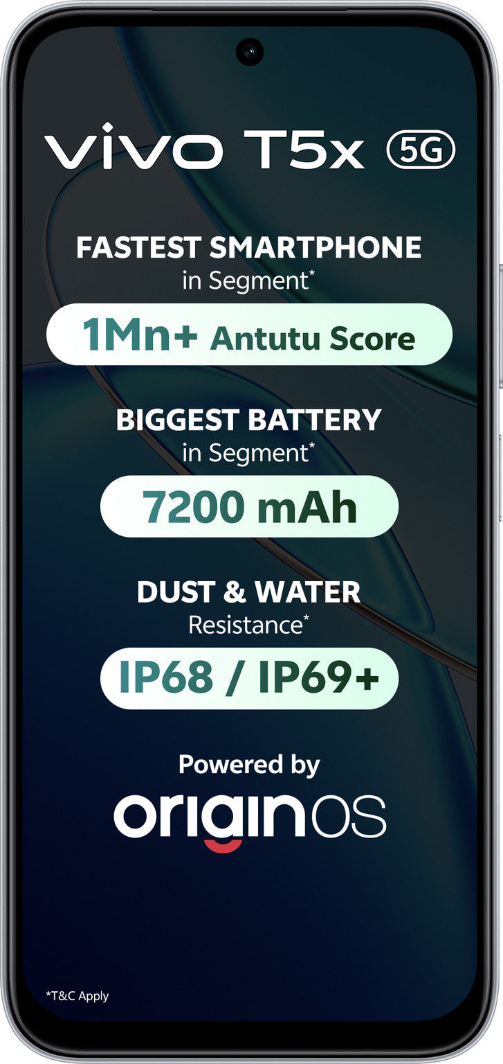 vivo T5x 5G (Star Silver, 128 GB) (6 GB RAM)